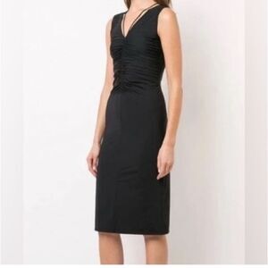 Theory Bodycon Ruched Strappy Dress